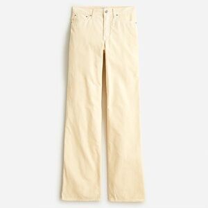 NWOT J Crew Women’s High-rise‎ '90s wide-leg Pant in Corduroy Butter Yellow 27